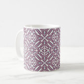 Mug Motif violet et Turquoise (Devant gauche)
