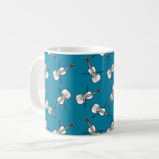 Mug Motif violon (Devant gauche)