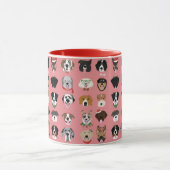 Mug Motif visage chien de Noël (Centre)