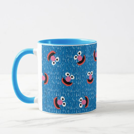 Mug Motif visage poilu de Grover (Gauche)