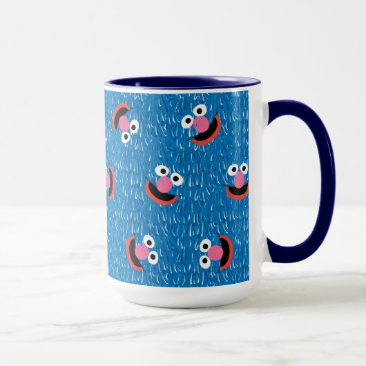 Mug Motif visage poilu de Grover (Droite)