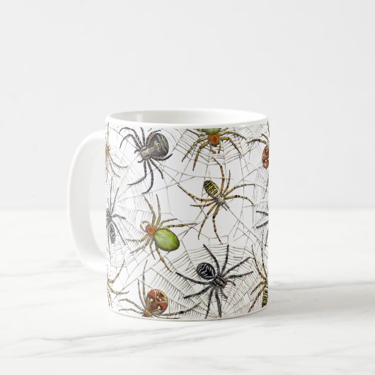Mug Motif Web déplaisant Spiders (Devant gauche)
