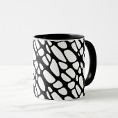 Mug Motif Web gothique noir et blanc (Devant droit)