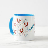 Mug Motif Woodland de Fox moderne personnalisé (Devant gauche)