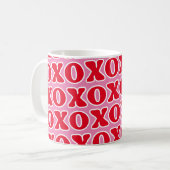 Mug Motif XOXO rose rouge (Devant gauche)