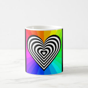Mug Motif ZEBRA HEART RAINBOW
