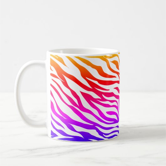 Mug Motif Zebra Multicoloured Skin Stripes-22164 (Gauche)