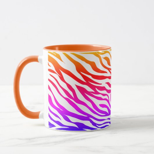 Mug Motif Zebra Multicoloured Skin Stripes-22164 (Gauche)