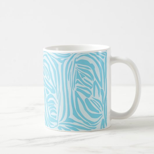 Mug Motif Zèbre Bleu (Droite)