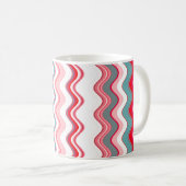 Mug Motif Zigzag bleu rose (Devant droit)