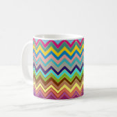 Mug Motif ZIGZAG - couleur + vos idées (Devant gauche)