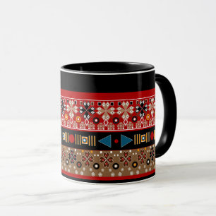 Mug Motifs africains, coussin jeté à motif oriental