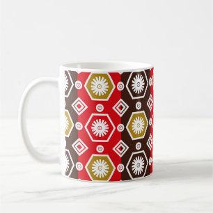 Mug motifs batik indonésiens avec plan très distinctif