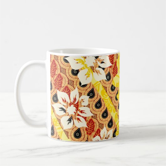 Mug motifs batik indonésiens avec plan très distinctif (Gauche)
