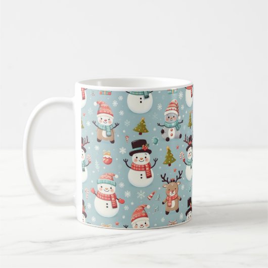 Mug Motifs classiques de l'arbre de Noël (Gauche)