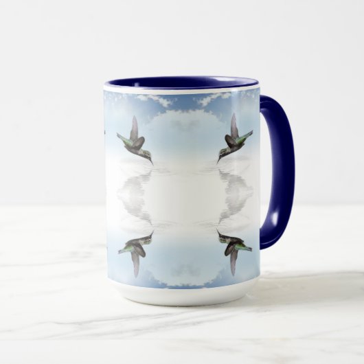 Mug Motifs de colibris (Devant droit)