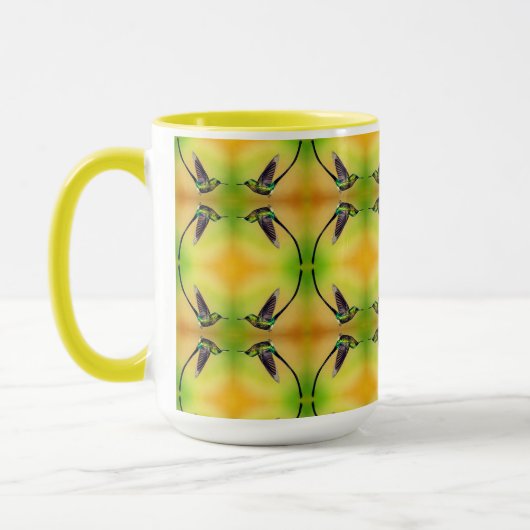 Mug Motifs de colibris (Gauche)