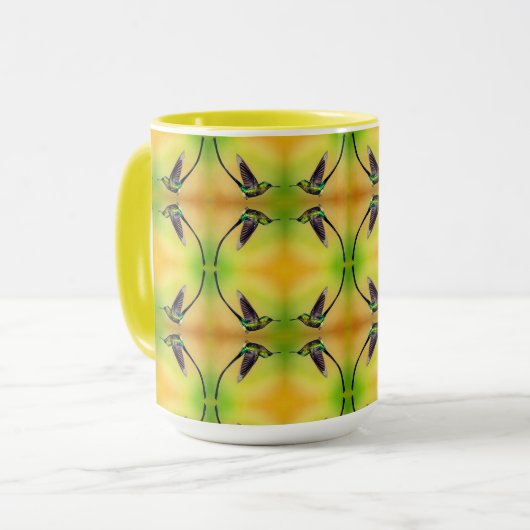 Mug Motifs de colibris (Devant gauche)