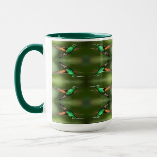 Mug Motifs de colibris (Gauche)
