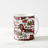Mug Motifs de conception de Noël fantastique (Devant droit)