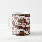 Mug Motifs de conception de Noël fantastique (Devant gauche)