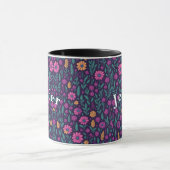 Mug Motifs de fleurs et d'arbres en toute transparence (Centre)