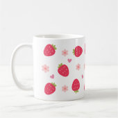 Mug Motifs de fraises mignons (Gauche)