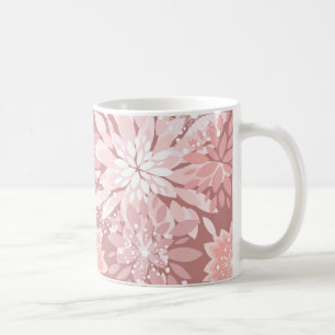 Mug Motifs de la flore rose printanière