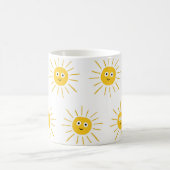 Mug Motifs de soleil : vintage et transparent. (Centre)