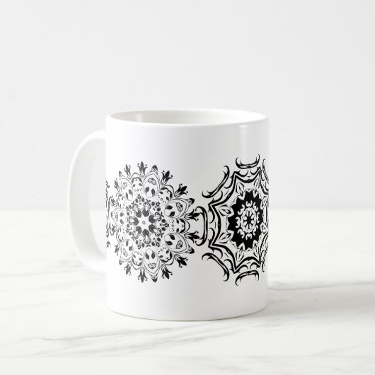 Mug Motifs de Zentangle (Devant gauche)