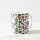 Mug Motifs et imprimeries de Noël classiques (Devant droit)