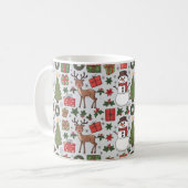 Mug Motifs et imprimeries de Noël classiques (Devant gauche)