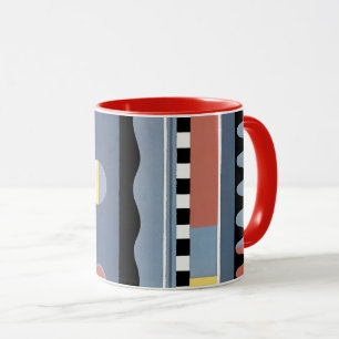 Mug Motifs géométriques de jazz Art Déco vintage au po