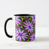 Mug Motifs marguerite violet (Gauche)