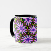 Mug Motifs marguerite violet (Devant gauche)