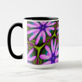 Mug Motifs marguerite violet (Gauche)
