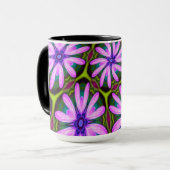 Mug Motifs marguerite violet (Devant gauche)