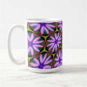 Mug Motifs marguerite violet (Gauche)