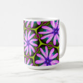 Mug Motifs marguerite violet (Devant droit)
