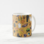 Mug Motifs mignons dessinés à la main sans couture ave (Devant droit)