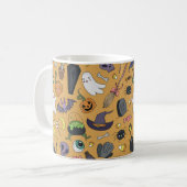 Mug Motifs mignons dessinés à la main sans couture ave (Devant gauche)
