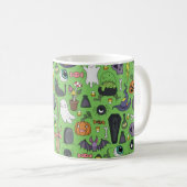 Mug Motifs mignons dessinés à la main sans couture ave (Devant droit)