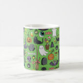 Mug Motifs mignons dessinés à la main sans couture ave (Centre)