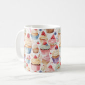 Mug Motifs numériques Cream et Cupcake (Devant gauche)