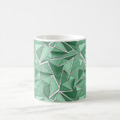 Mug Motifs verts abstraits de formes géométriques (Centre)