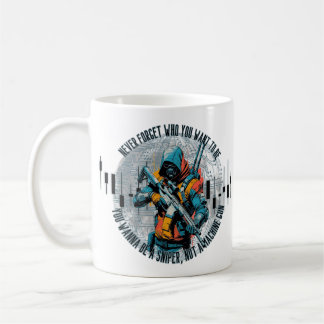 Mug Motivation Commerciale | Tireur d'élite Cyberpunk