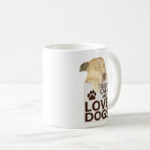 Mug Motivation de charme simple Amoureux de les chiens (Devant droit)