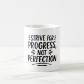 Mug Motivation de citation en noir blanc (Centre)
