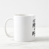 Mug Motivation de citation en noir blanc (Gauche)