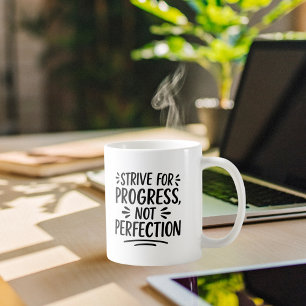 Mug Motivation de citation en noir blanc